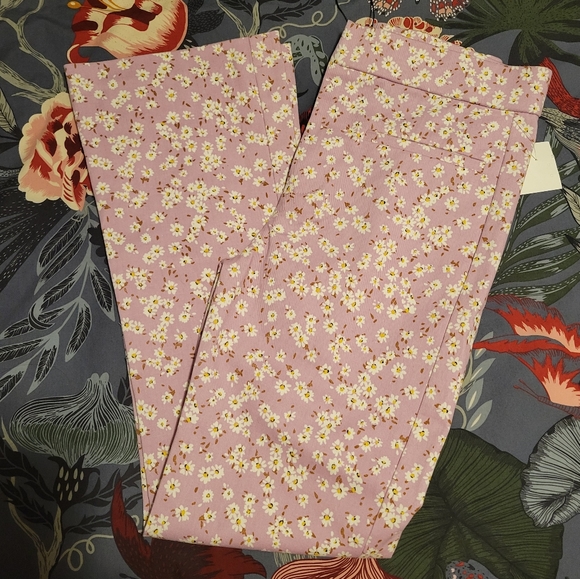 NWT Zara Floral Flare Leg Pants Size XS - Picture 3 of 4